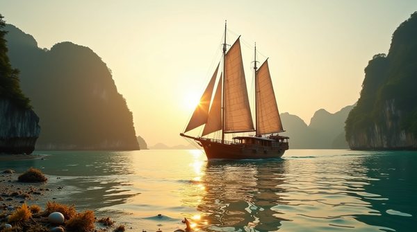 Échappée poétique : vivre une croisière sur la baie de lan ha en jonque privée